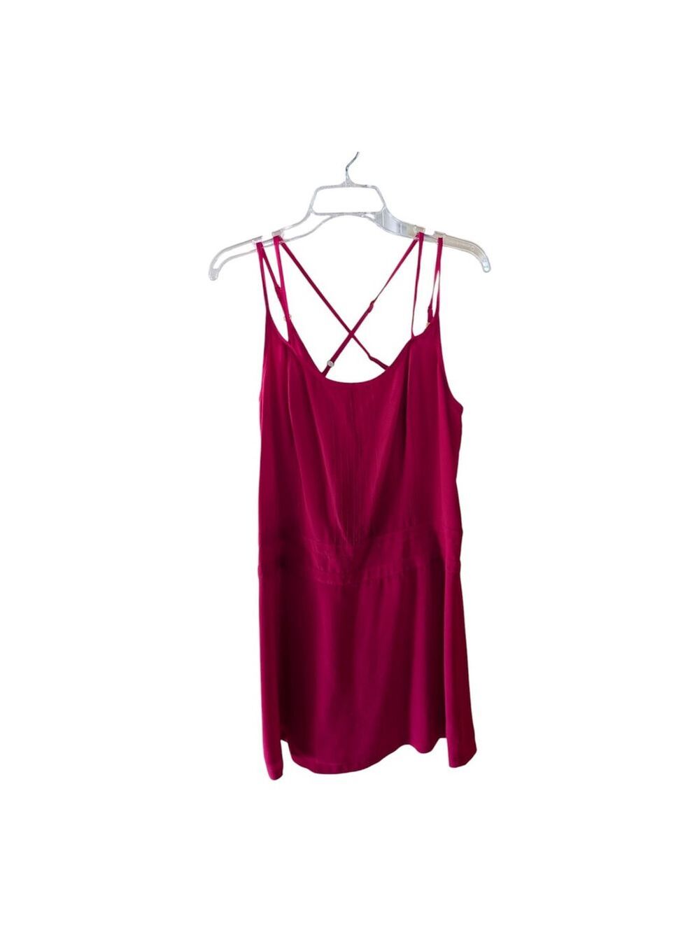 Walter by Walter Baker 100% Silk Dress Sze 6 Pink Sleeveless Spaghetti Strappy